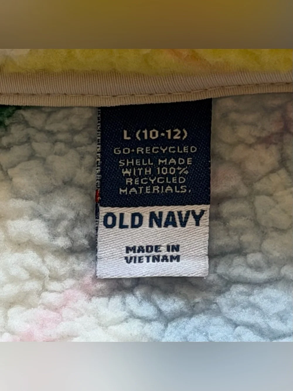 Old Navy Oversized Sherpa Zip Jacket for Girls, Size L (10-12)